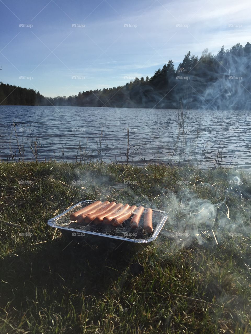Grilling at the lake