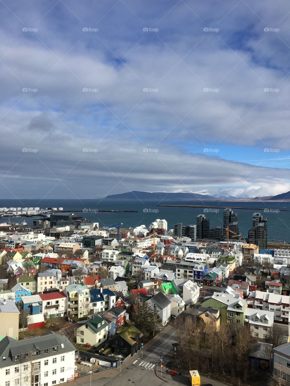 Reykjavik from the top of Hallgrimskirkja 