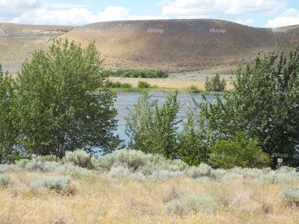 Columbia River.  Eastern Washington
