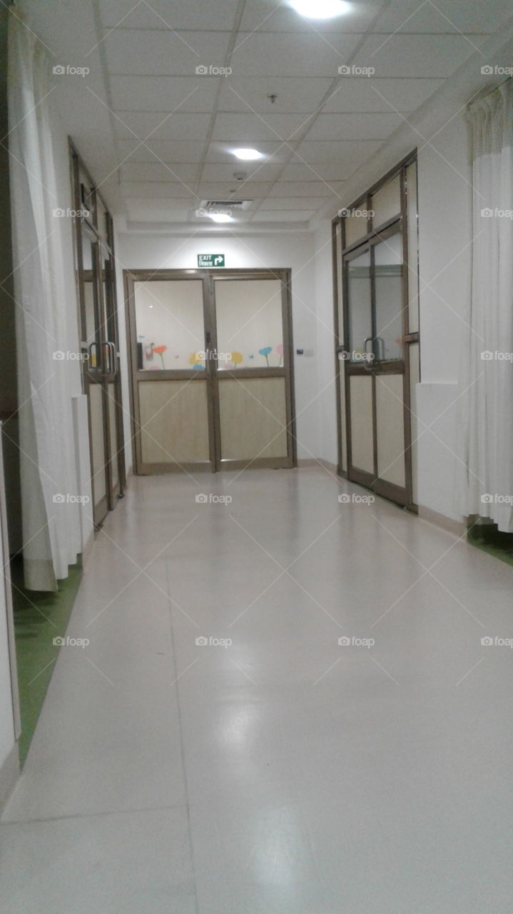very neat and clean corridor