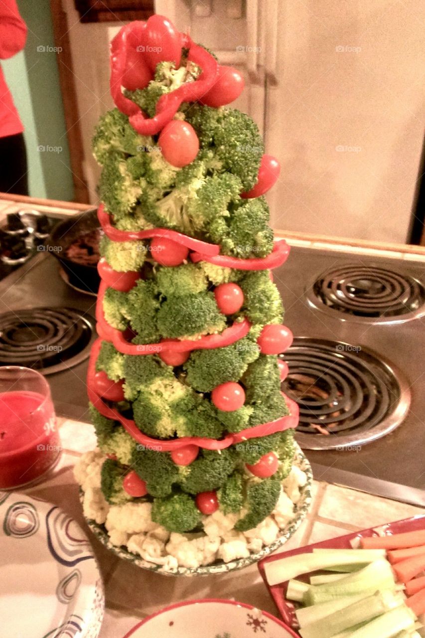 Veggie Christmas Tree