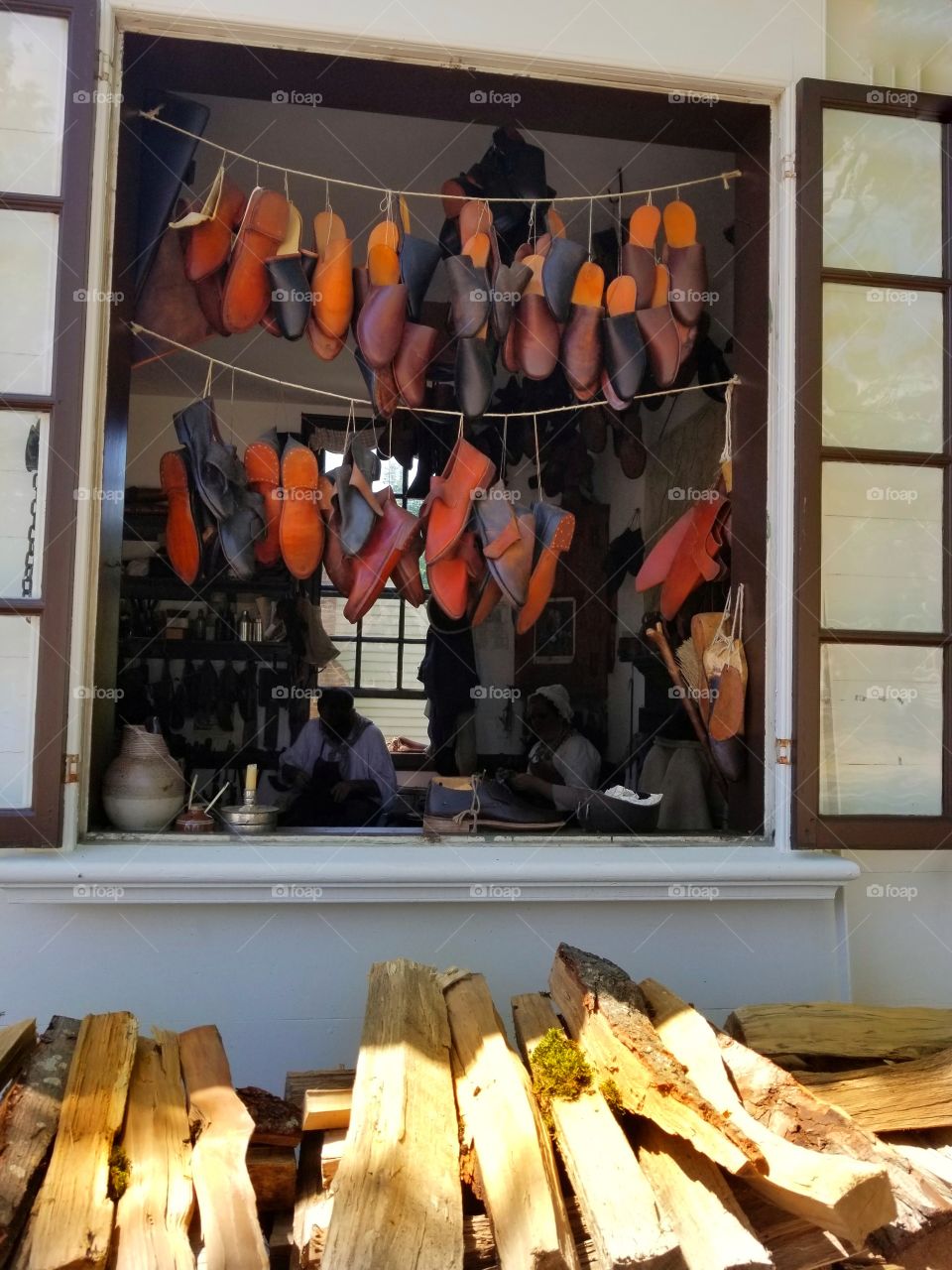 hanging shoes