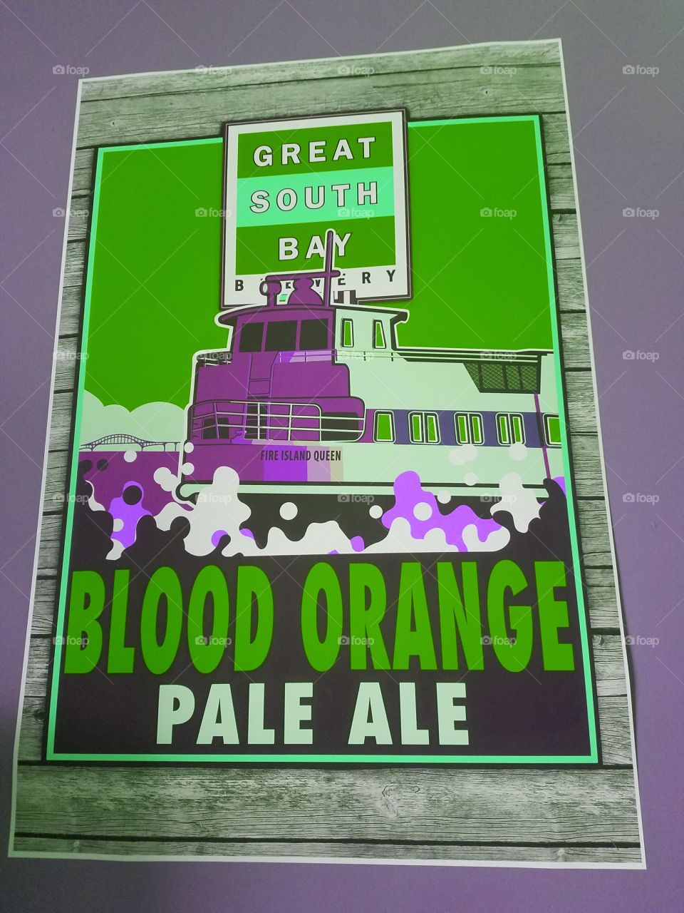 Great South Bay Brewery Blood Orange Pale Ale Advertisement