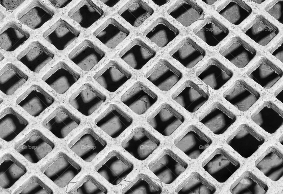 A hatch with shadows