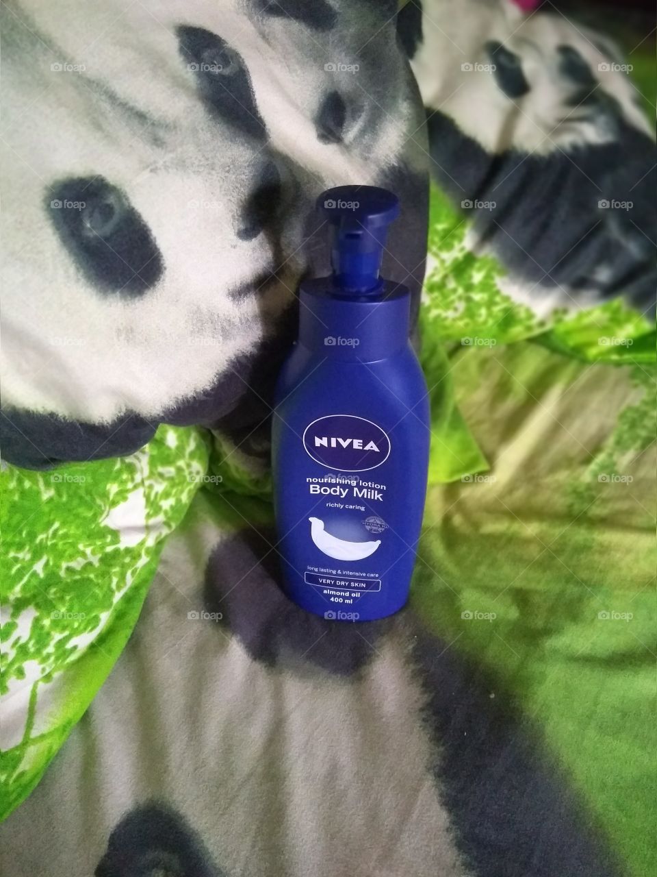 Nivea. I am using this product from last two months, it's nourishing to my body for 12 Hours. Great Product my Wife Loves it so much, Thanks NIVEA