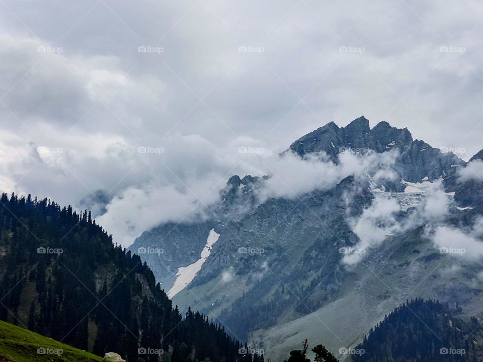 Clouds wandering in Valley of Kashmir -the heaven on Earth. Magnifying the beauty and deliver messages from one place to another