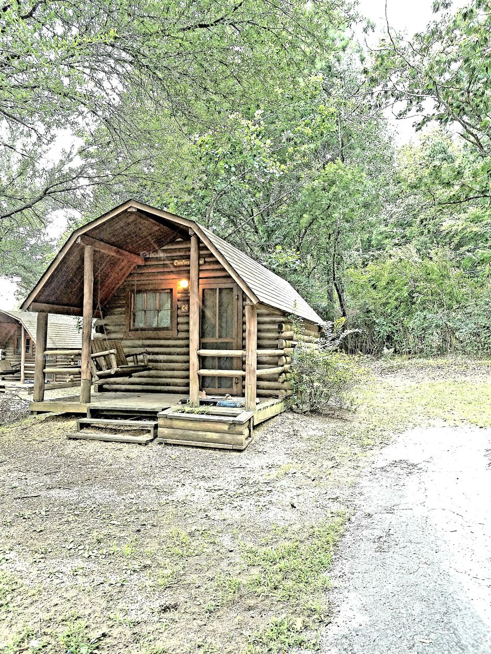 camping at park cabin