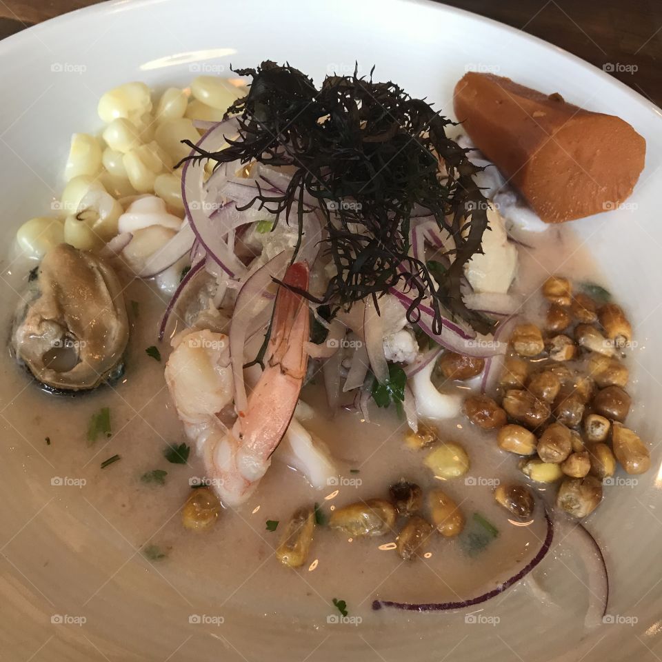 Peruvian ceviche 