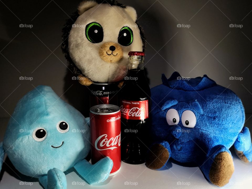 Toys also love Coca - Cola