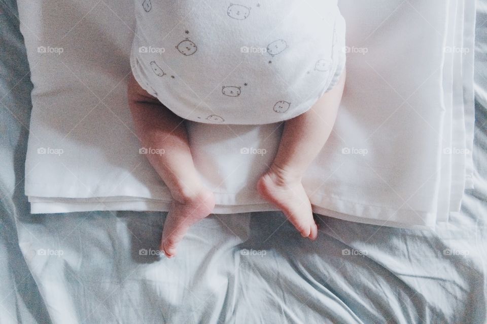 baby legs. Happy morning