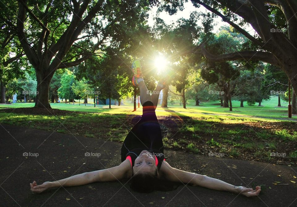 Soaking up that runners joy. My local park, wanted to capture my joy of running in this park!