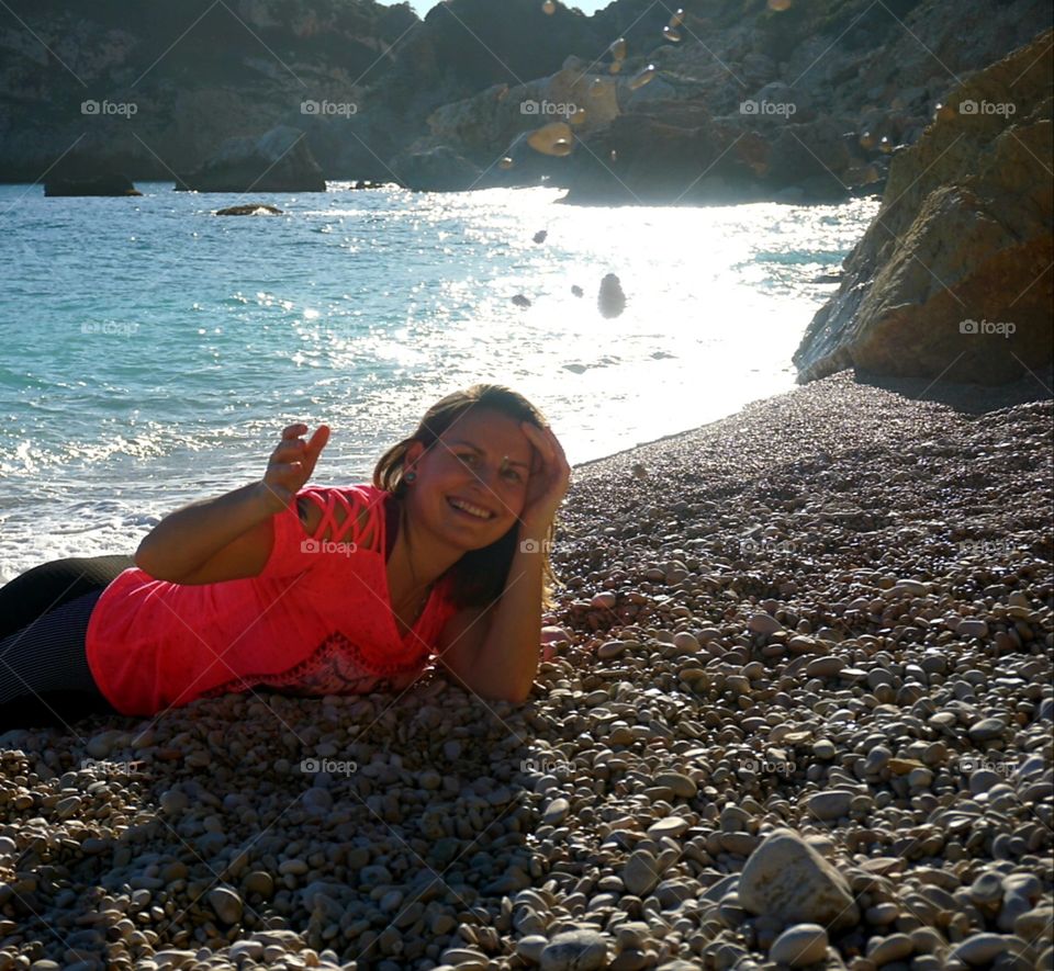 Human#smile#chill#beach#sea#stones#rocks