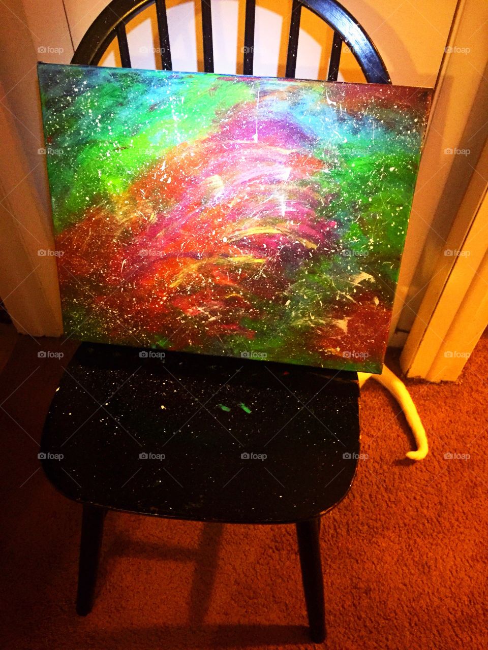 Galaxy painting I finished today!