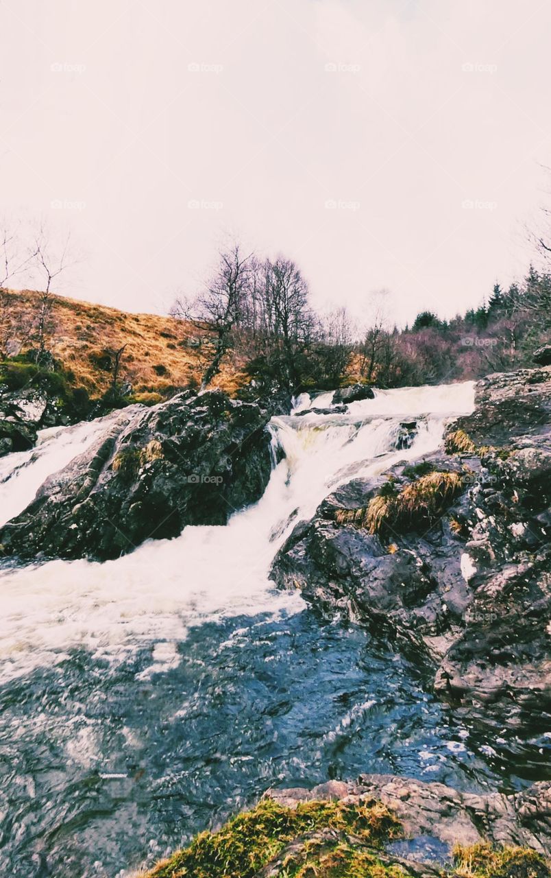 Highland waterfall