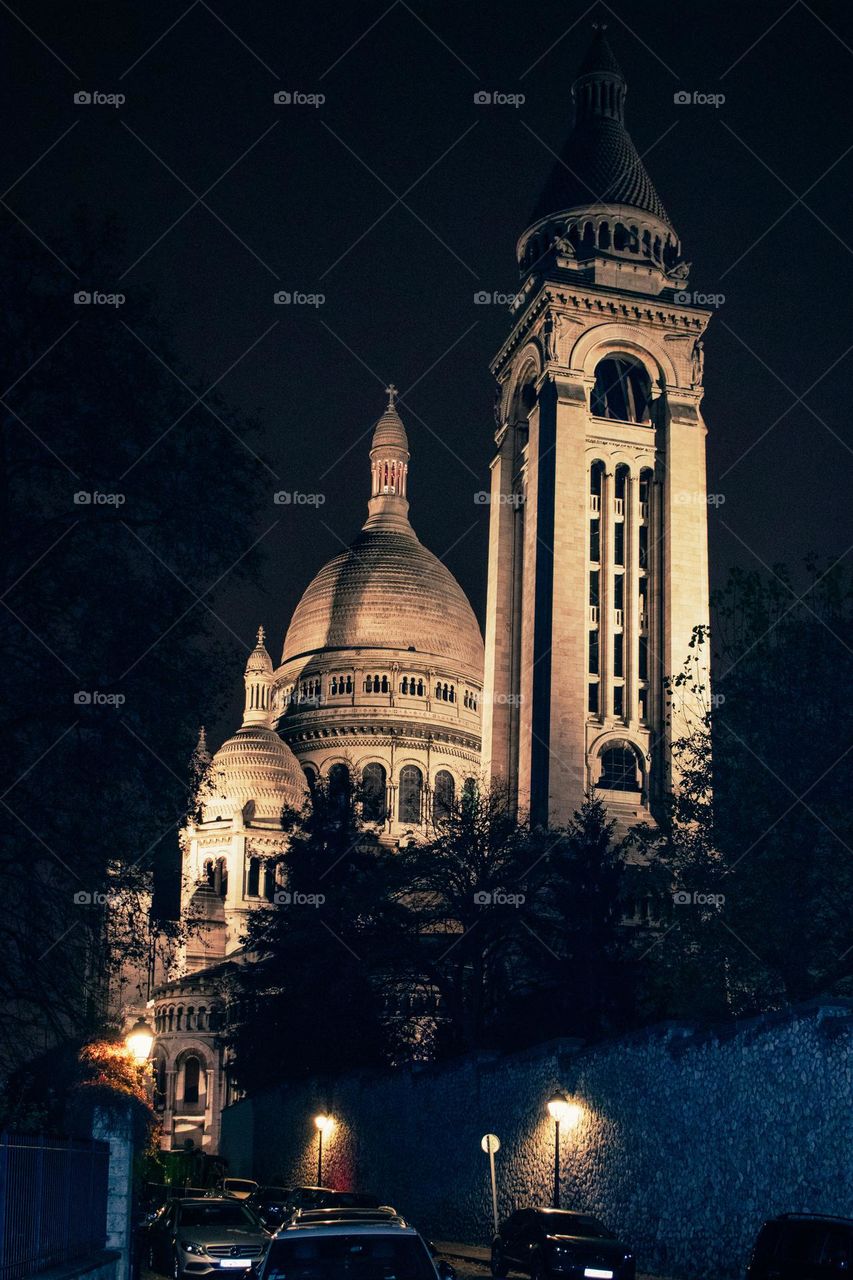 Sacré-Cœur at night