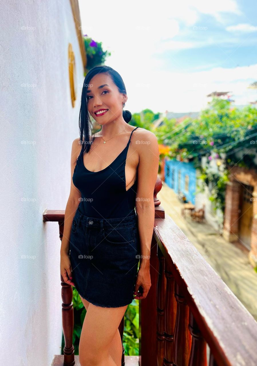 A Colombian woman in Cartagena 