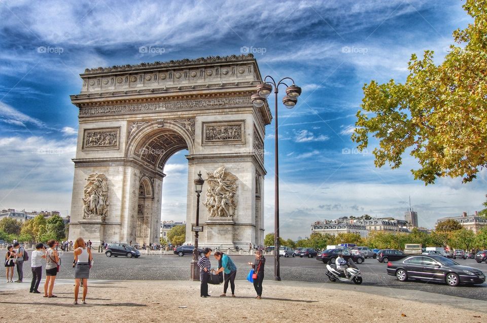 Arc de Triomphe. Arc de Triomphe in Paris, France