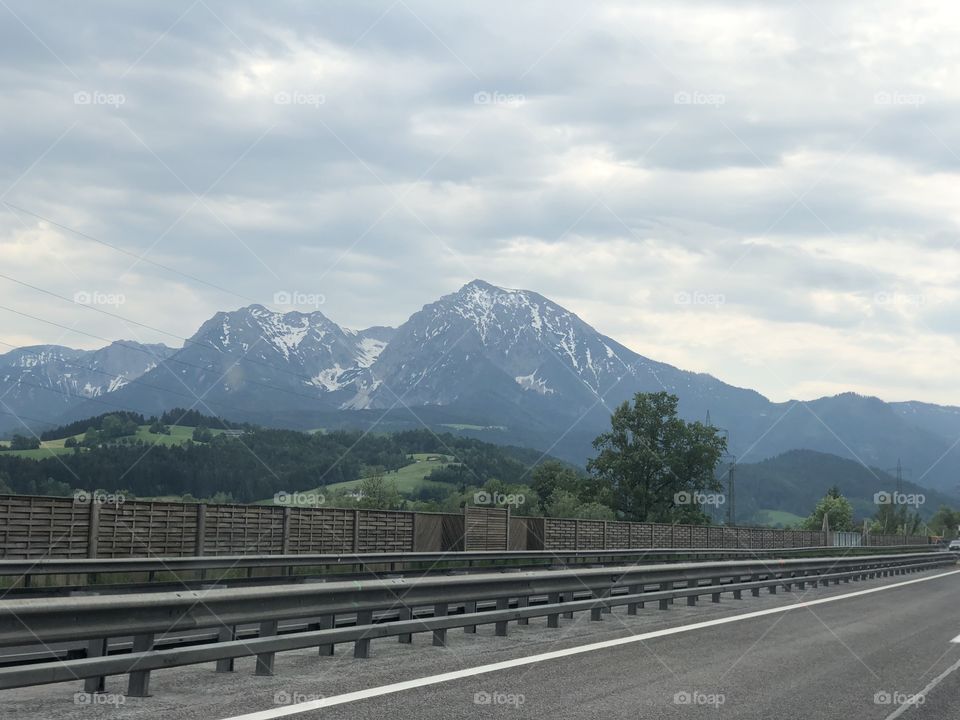 This was taken in Austria while driving through the Alps , weather was a lot better then the photo shows