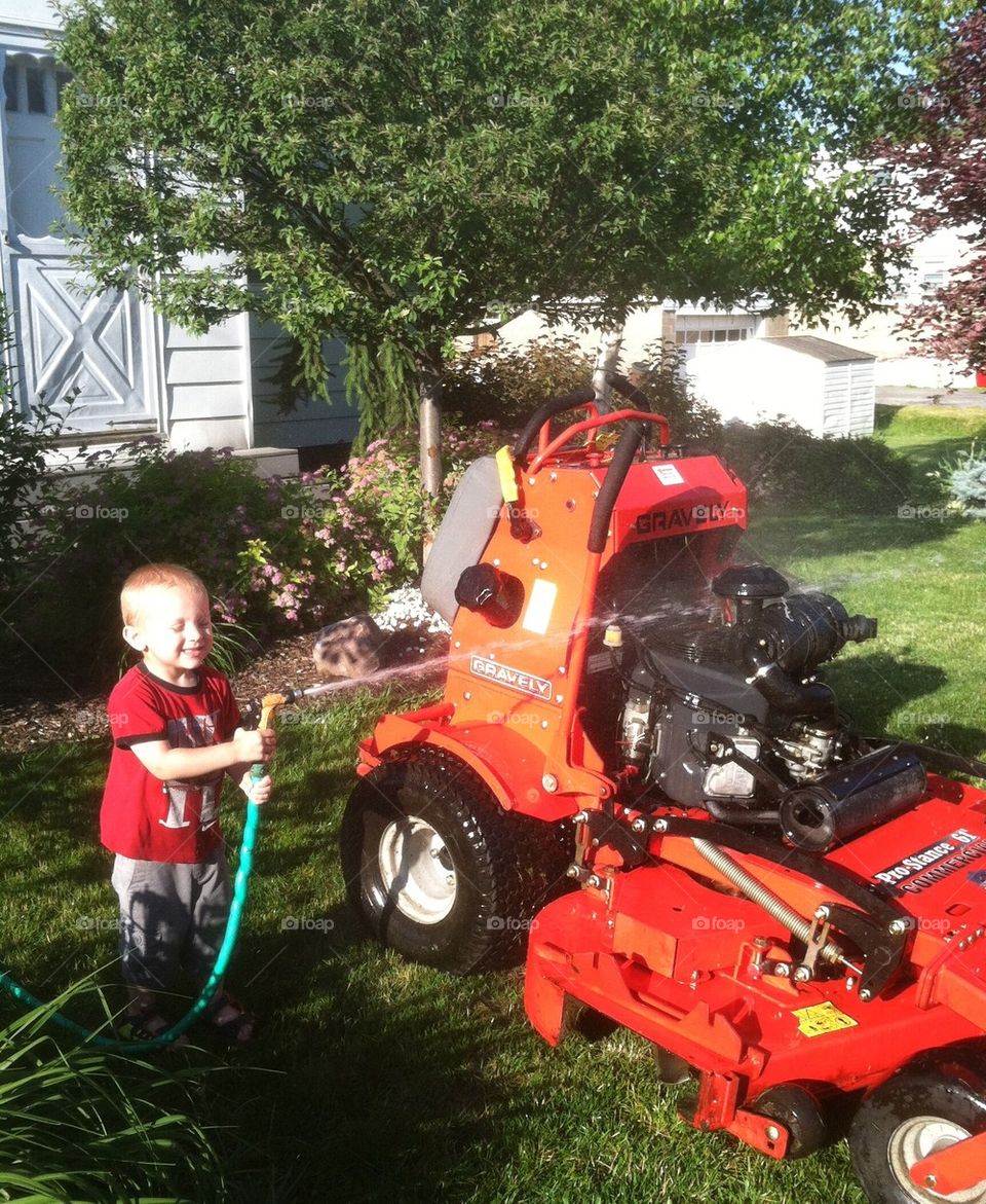Washing the Gravely