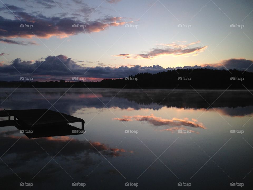 Sunset, Dawn, Water, No Person, Sun