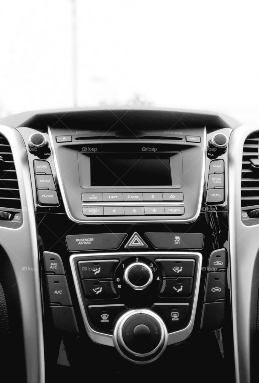 Auto center console dashboard