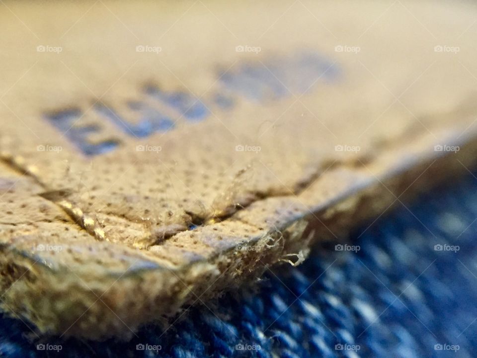 Close up of stitching 