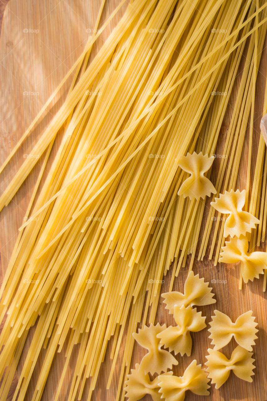Different types of pasta