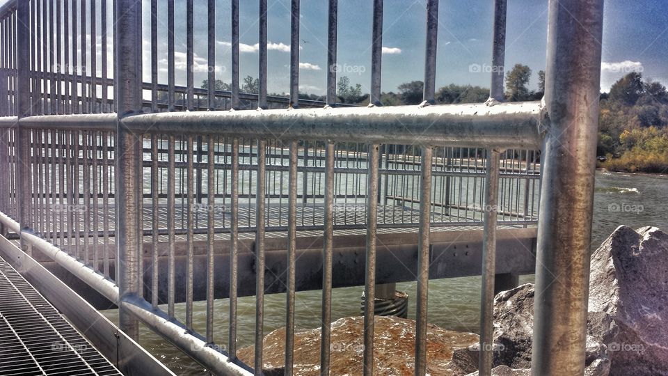 Nature. Observation Platform at Lake