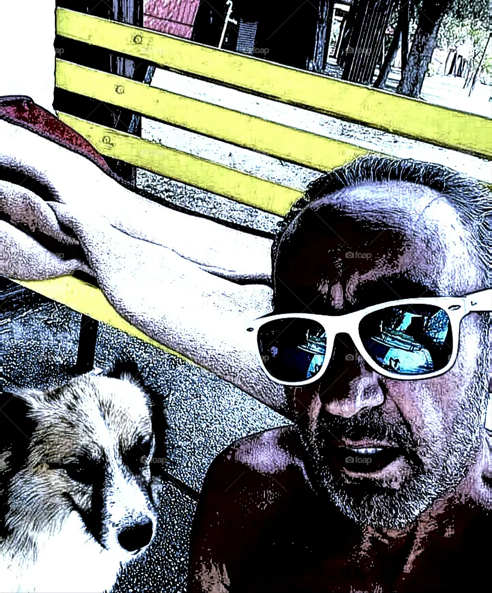man and his dog