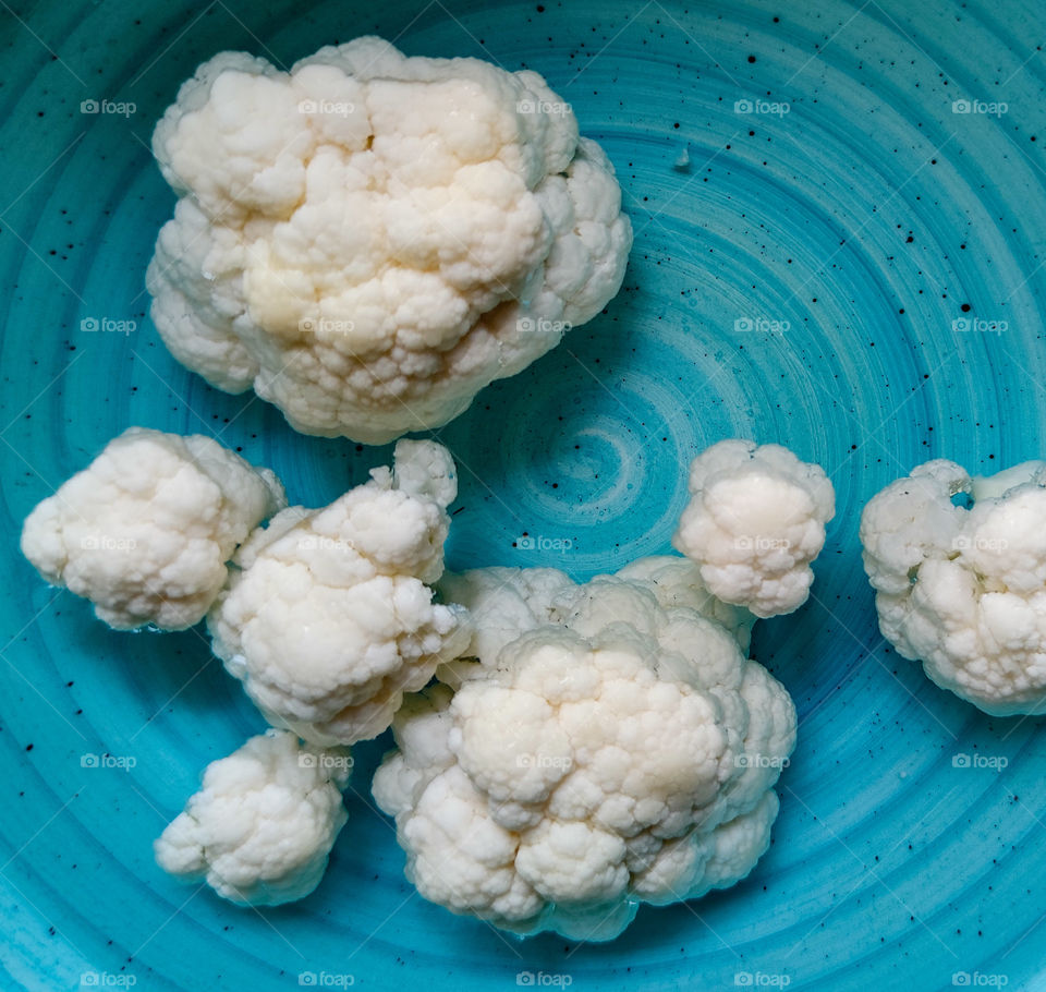 Clouds in the sky in a plate