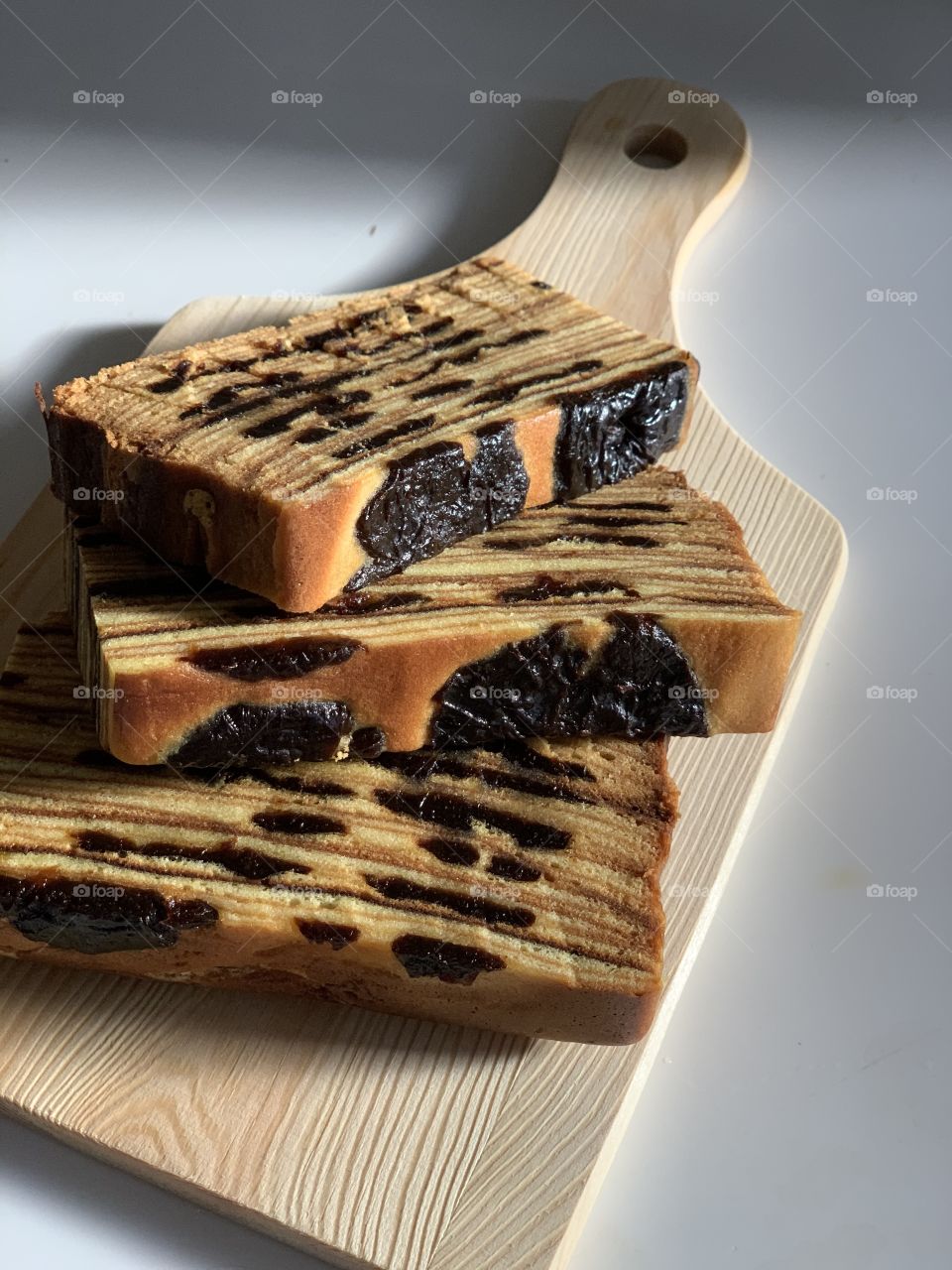 Prune kueh lapis Asian dessert snack layered cake that’s fragrant and yummy 