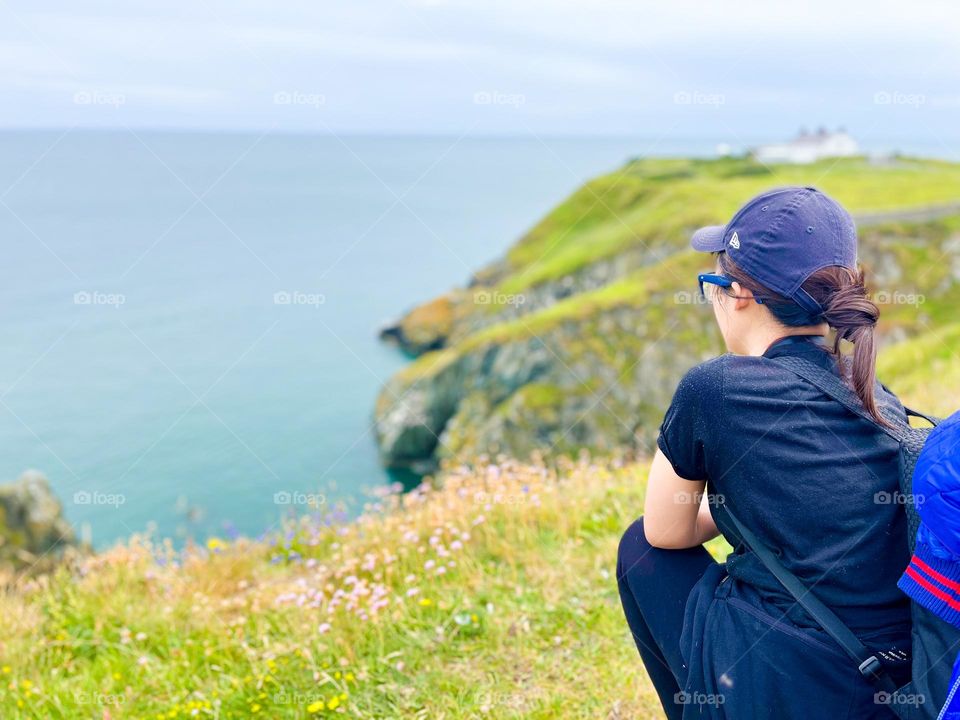 Hiking at Howth summit 