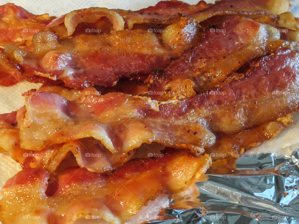 Crispy Bacon. Crispy bacon piled high