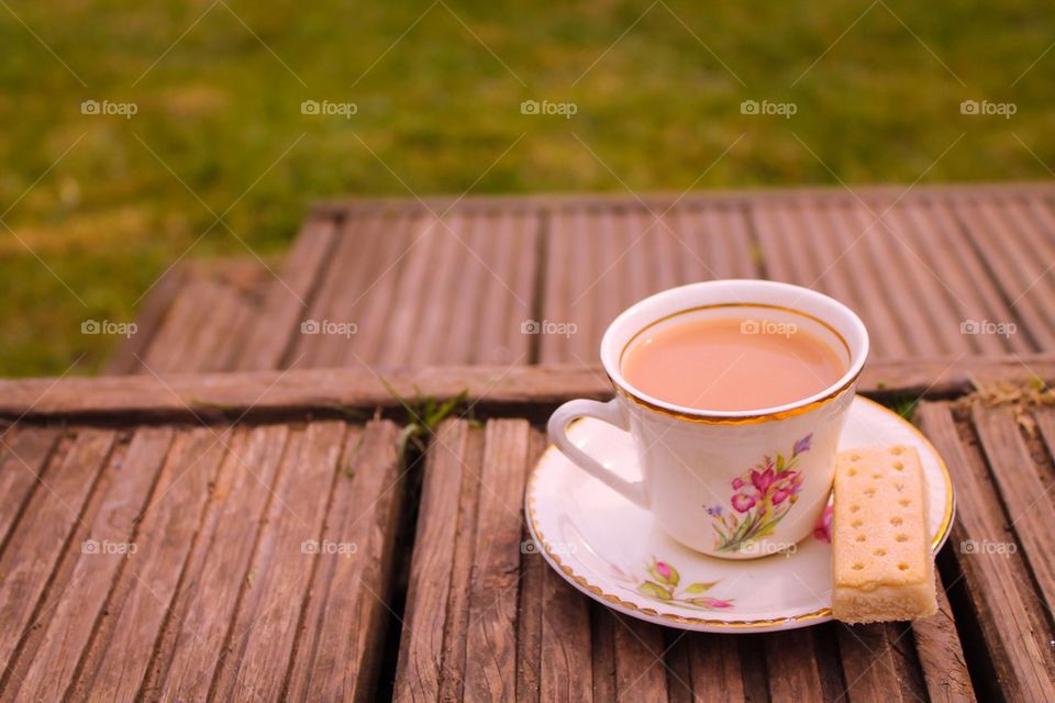 Tea and Biscuit in the garden 