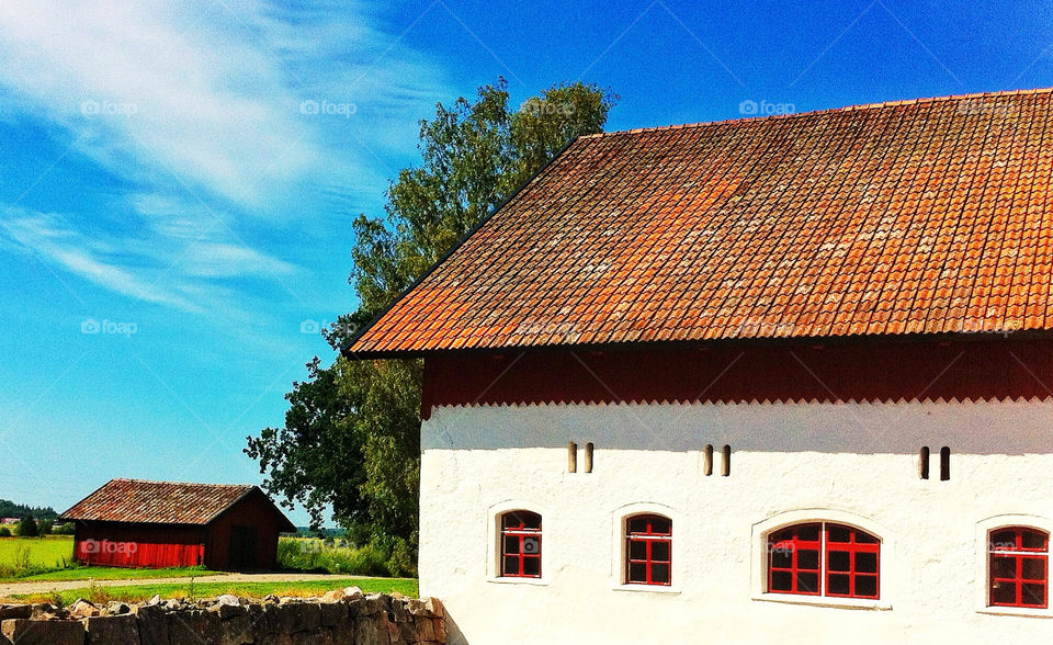 sweden summer countryside old house by jempa_m