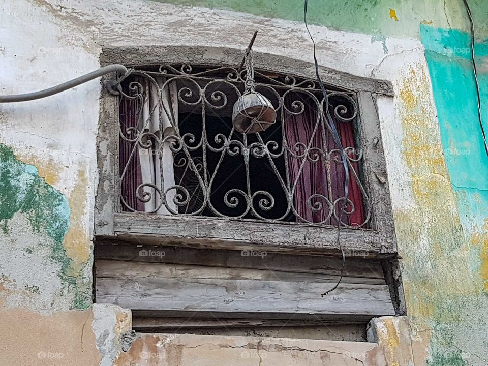 Beautiful grille for old window