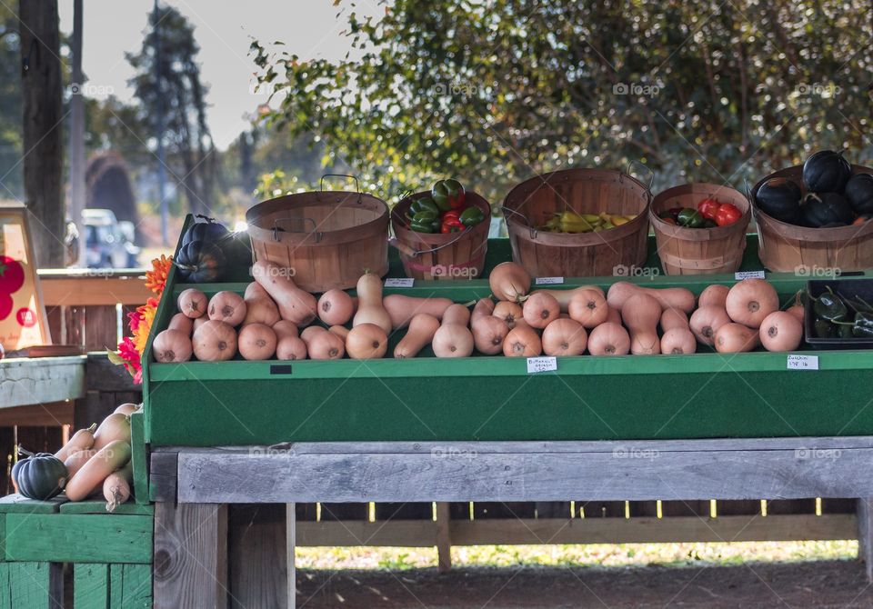 Vegetables stand