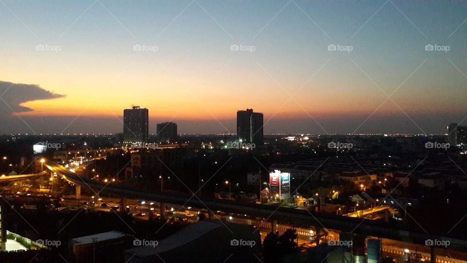 Bangkok city. Bangkok city in evening.