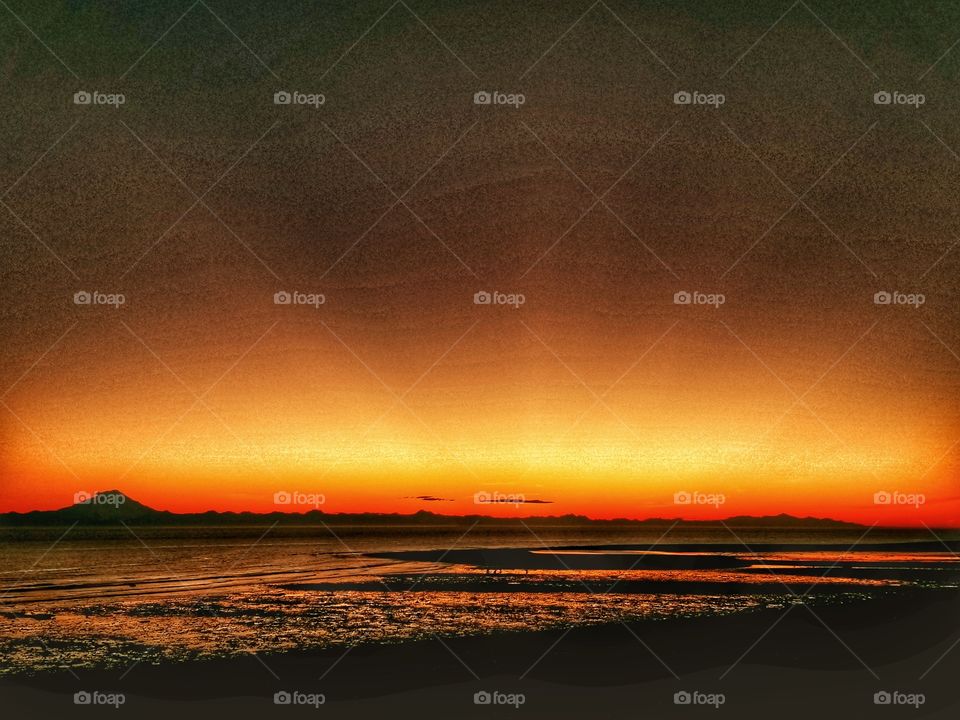 The sun's lasting glow