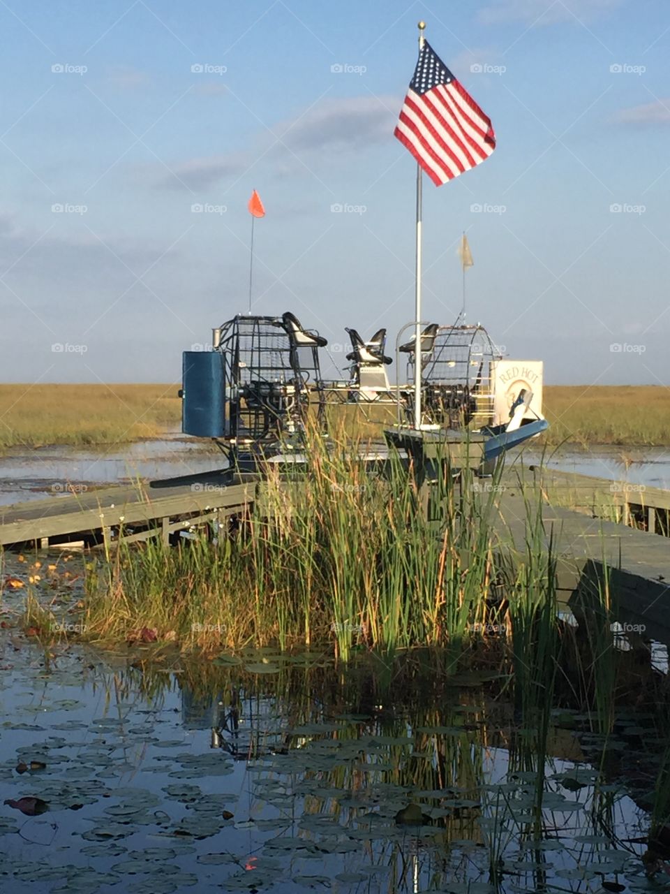 Only 2 ways in airboat or bird