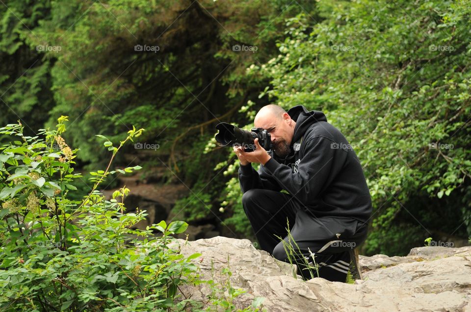 Got Ya. Taking photos at Moulton Falls