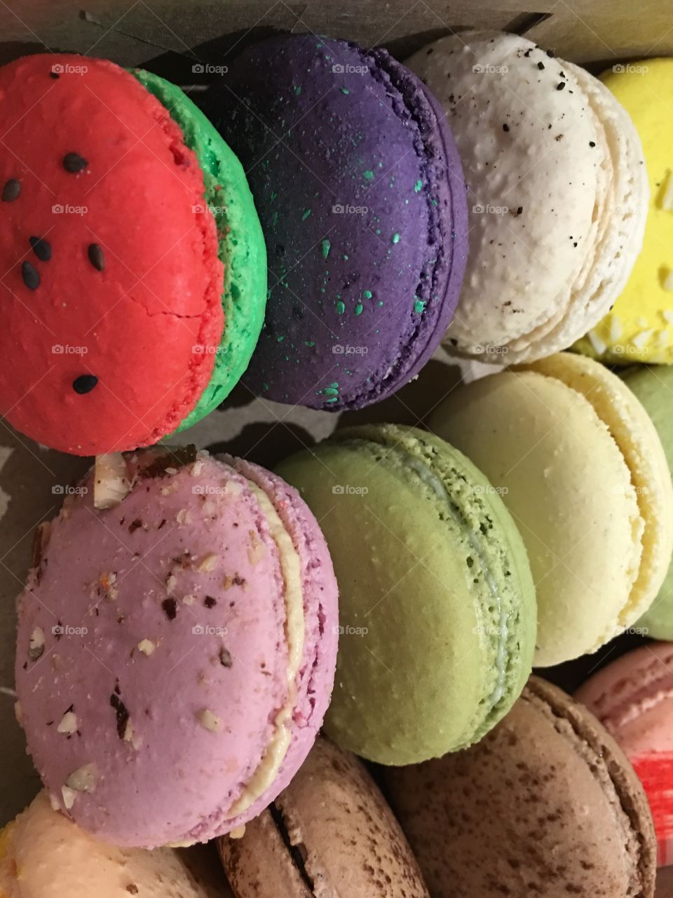 Macaroons close-up