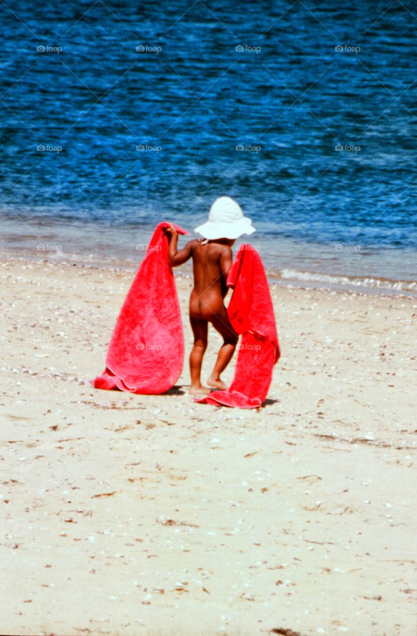 baby beachgoer