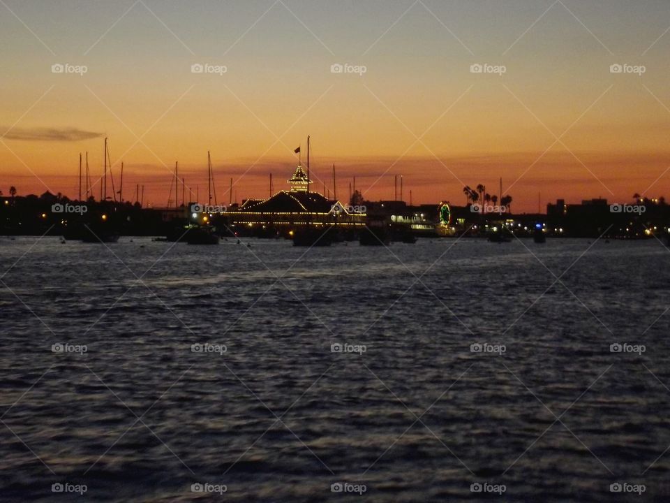 Sunset at Newport Harbor