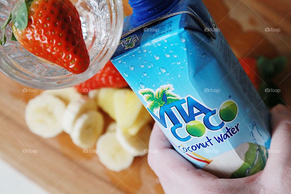 Refreshing drink making with Vita Coco