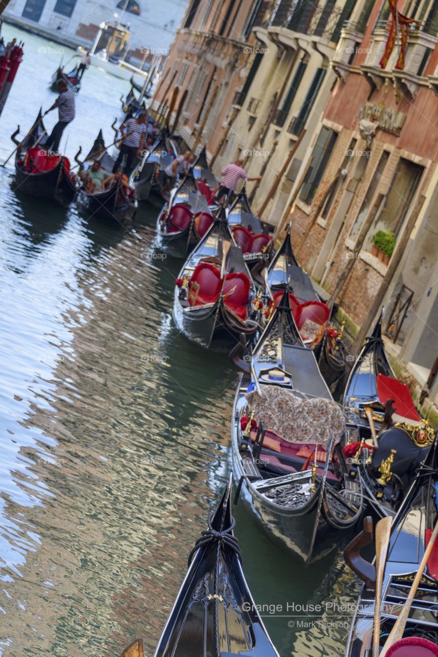 People, Canal, Gondola, Transportation System, Boat
