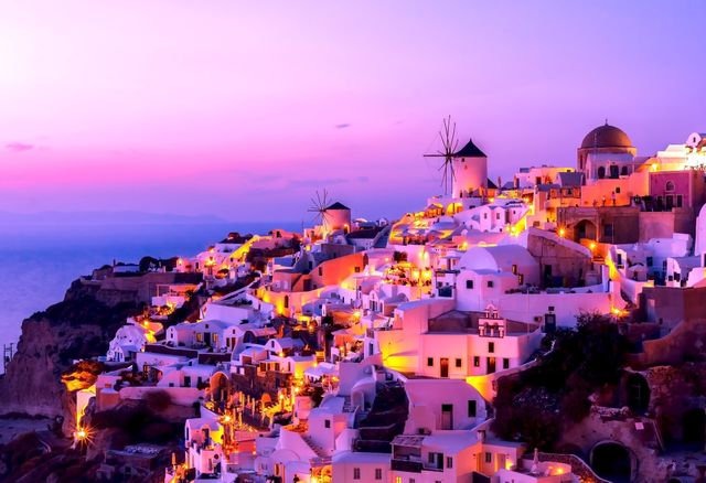 Twilight at Oia, Santorini 