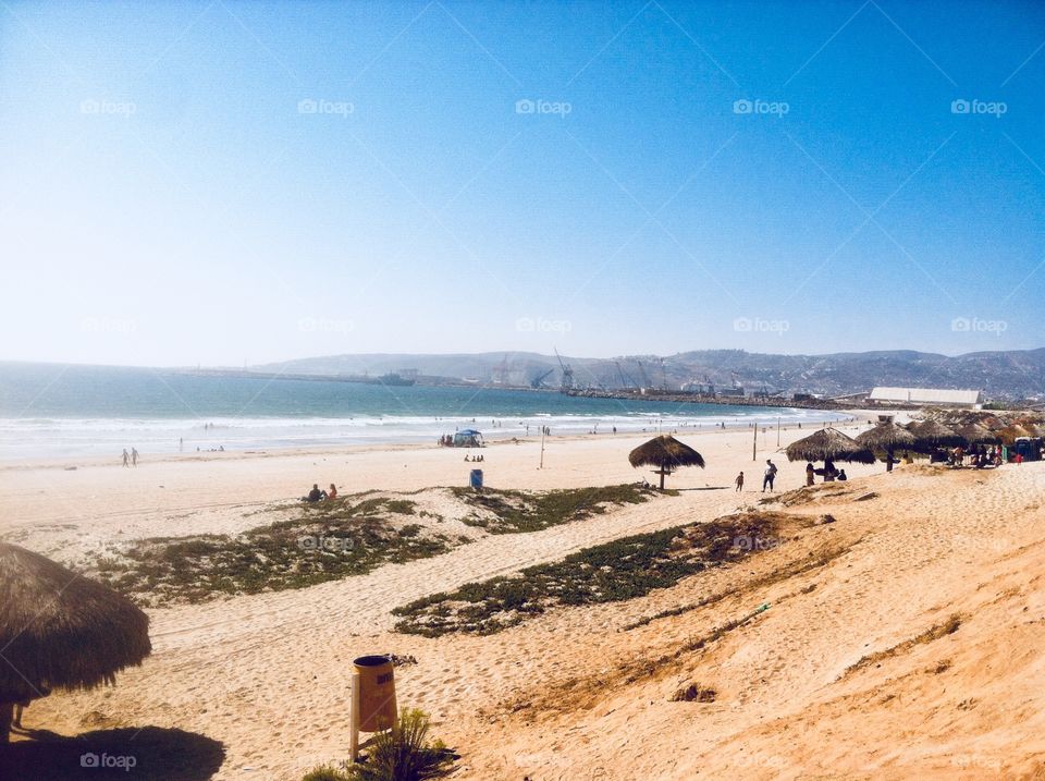 There’s nothing better than the beach! This view from a beautiful beach in Mexico captured the wonder of this vacation destination .