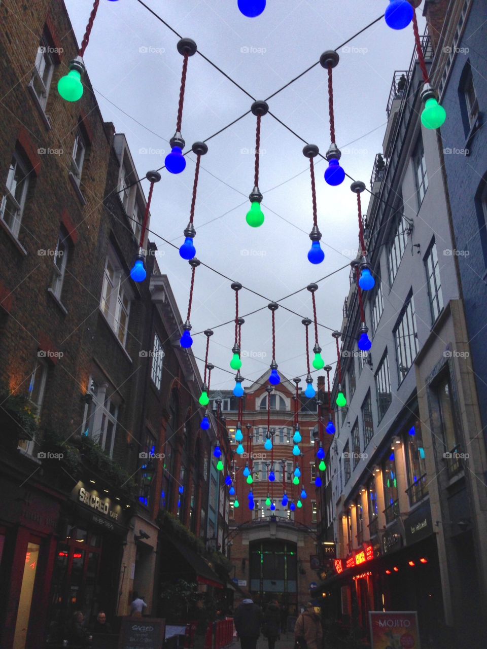 Light bulbs in Carnaby Street