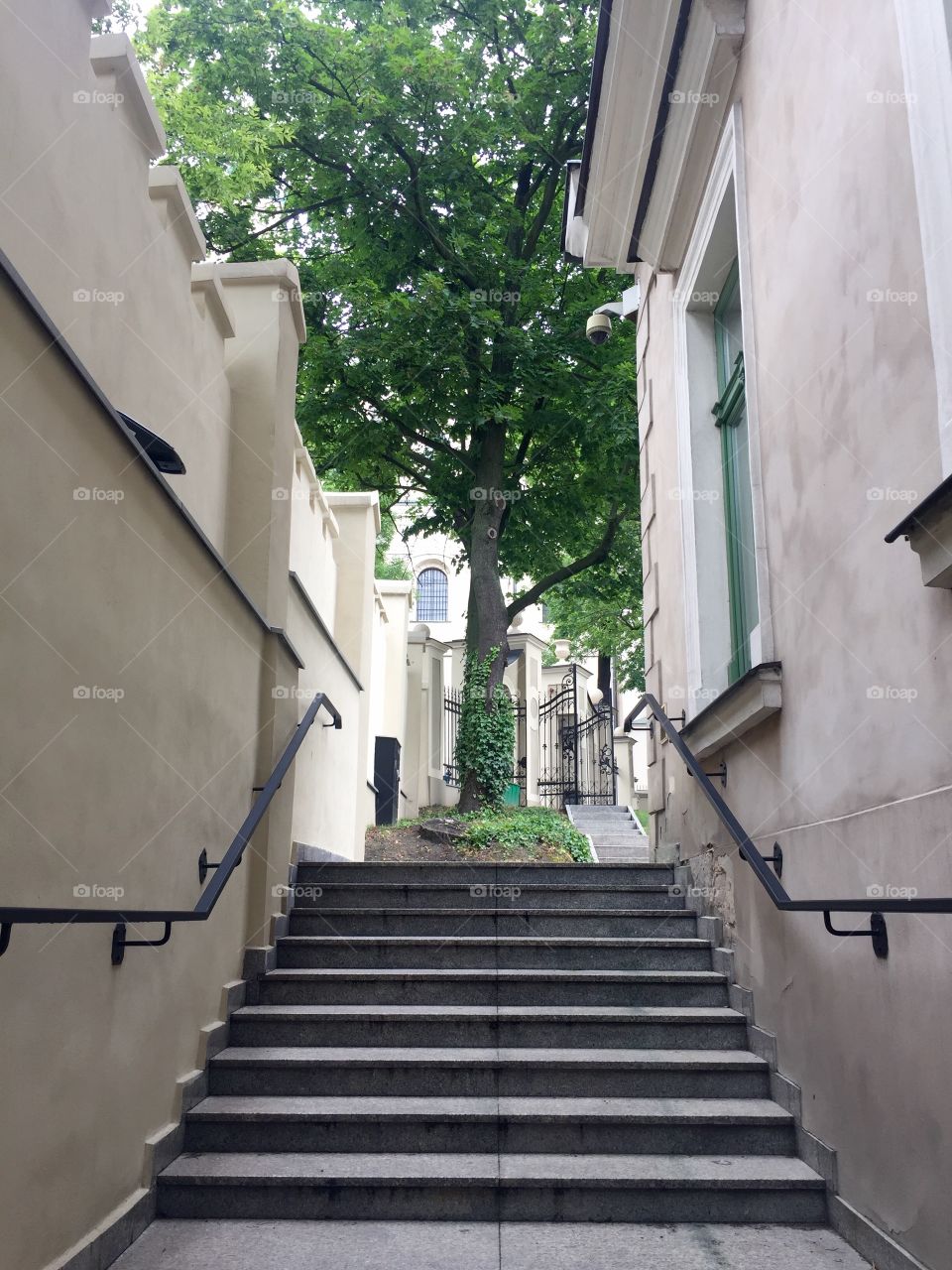 Staircase to a court yard